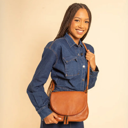 La Besace Brunnera camel vegan