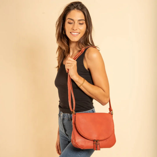 La Besace Brunnera rouille vegan cuir