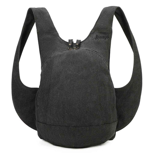 Sac à dos Estival Arsayo Noir jean confortable ergonomique antivol securise vegane