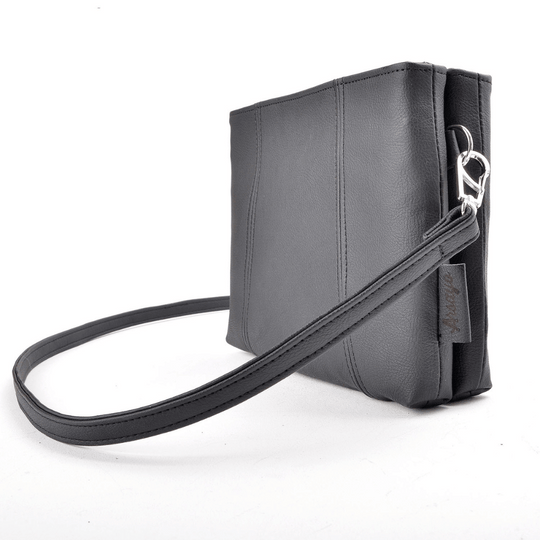 sac a main noir cuir vegan appleskin  pratique ecoresponsable ethique cote