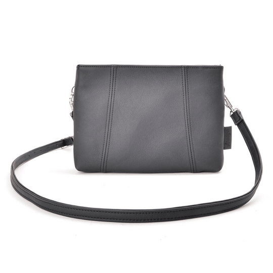 sac a main noir cuir vegan appleskin  pratique ecoresponsable ethique face.1