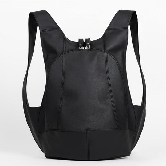 Sac à dos Mela noir sécurise ergonomique vegane face