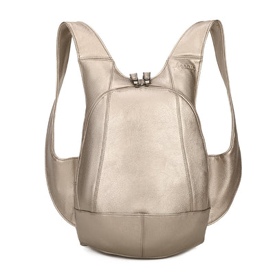 Sac à dos champagne confortable ergonomique antivol sécurise vegane ecoresponsable cuir