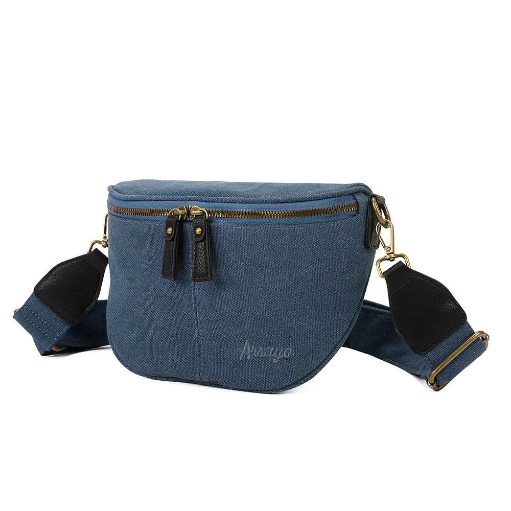 Sac Bandouliere Estival Bleu jean Profil