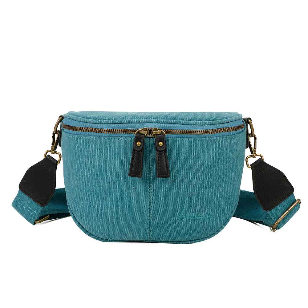 Sac Bandouliere Estival Bleu turquoise Face