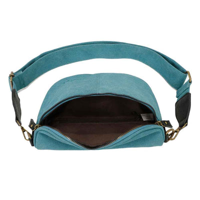 Sac Bandouliere Estival Bleu turquoise Interieur