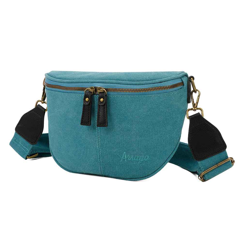 Sac Bandouliere Estival Bleu turquoise Profil