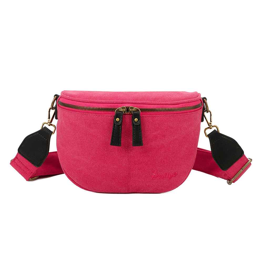 Sac Bandouliere Estival Fuchsia Face