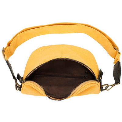 Sac Bandouliere Estival Jaune Moutarde Interieur