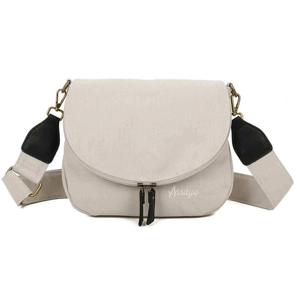 Sac Besace Estival Gris Clair Face