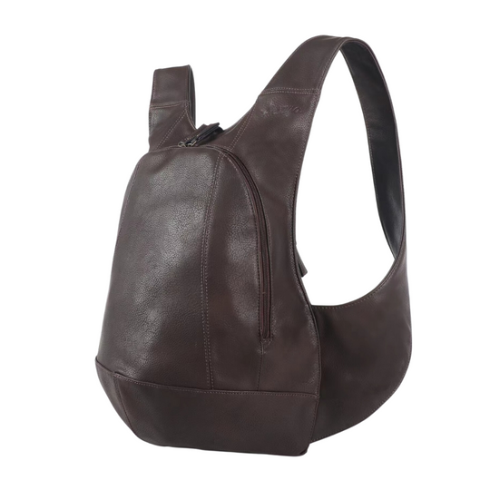 Sac à dos Arsayo marron foncé confortable ergonomique antivol sécurise vegane