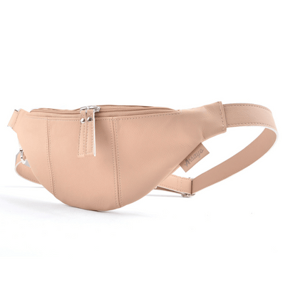 Sac banane beige appleskin cuir vegan leger 