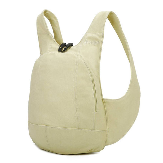 Sac à dos Estival Arsayo beige toile confortable ergonomique antivol sécurise vegane cote