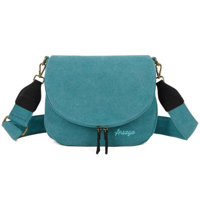 Sac Besace Estival Bleu turquoise Face