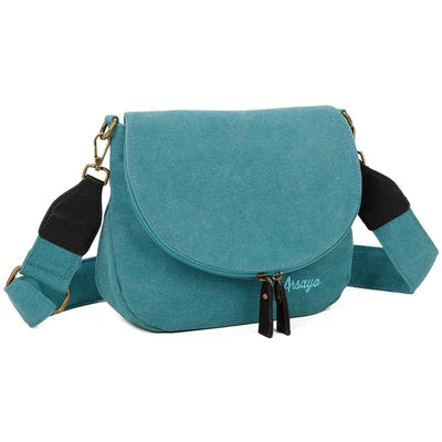 Sac Besace Estival Bleu turquoise Profil