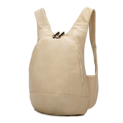 Sac à dos beige confortable ergonomique antivol sécurise vegane