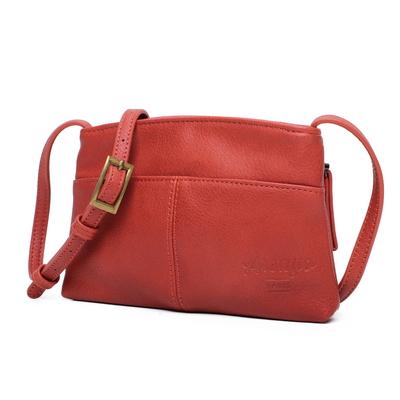 pochette végane Arsayo rouge BRIQUE