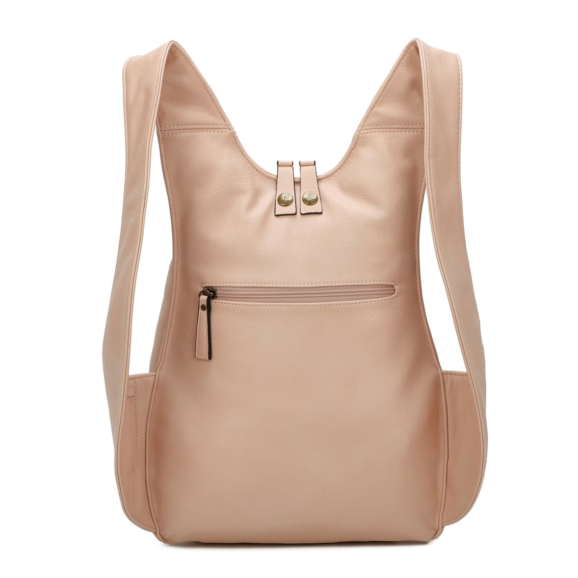 Sac à dos rose pastel confortable ergonomique antivol sécurise vegane