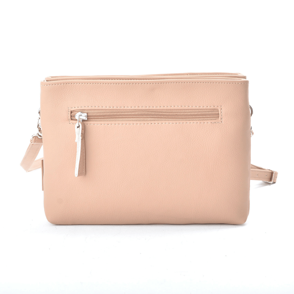 sac a main beige cuir vegan appleskin  pratique ecoresponsable ethique arriere