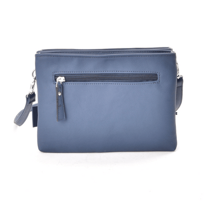 sac a main bleu marine cuir vegan appleskin  pratique ecoresponsable ethique arrriere