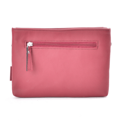 sac a main bordeaux cuir vegan appleskin  pratique ecoresponsable ethique arriere