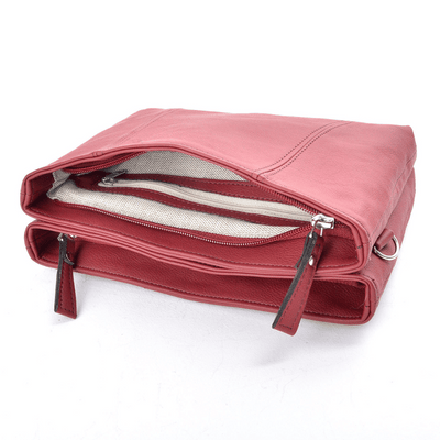 sac a main bordeaux cuir vegan appleskin  pratique ecoresponsable ethique interieur