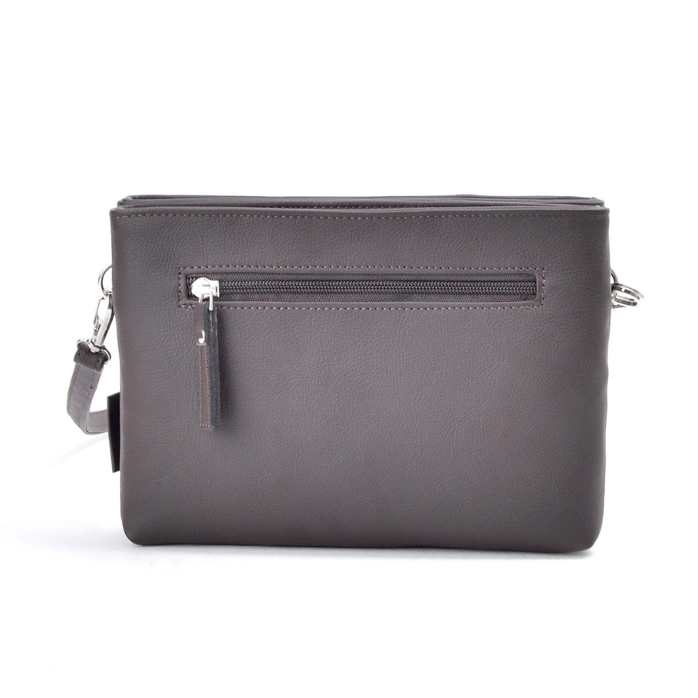 sac a main marron cuir vegan appleskin  pratique ecoresponsable ethique arriere
