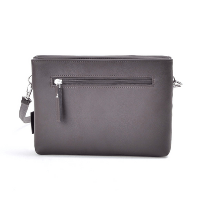 sac a main marron cuir vegan appleskin  pratique ecoresponsable ethique arriere