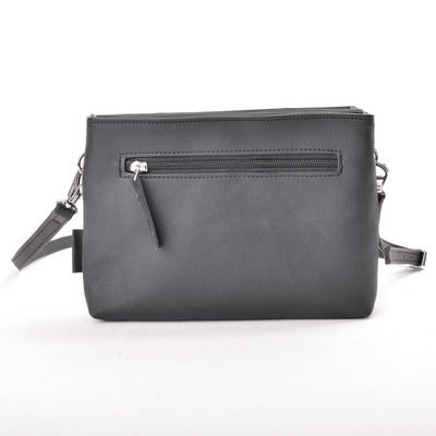 sac a main noir cuir vegan appleskin  pratique ecoresponsable ethique arriere
