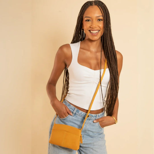 The Original shoulder pouch. Vegan and Resistant