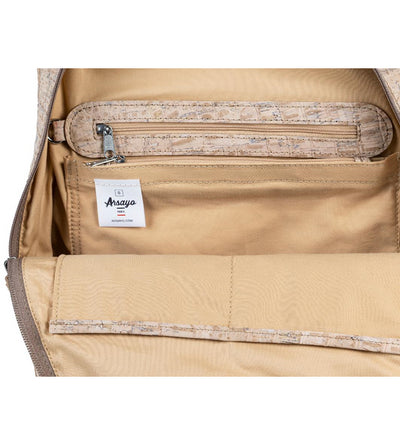crocodile skin cork Arsayo backpack