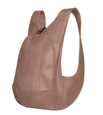 Sac à dos taupe confortable ergonomique antivol sécurise vegane 