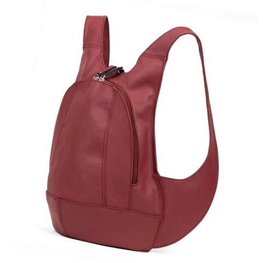 Sac à dos Mela bordeaux sécurise ergonomique vegane cote