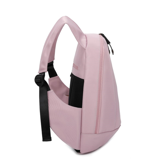 Sac à dos Nomade mauve securise ergonomique vegan cote.2