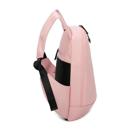 Sac à dos Nomade rose securise ergonomique vegan cote.2