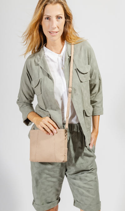 sac a main beige cuir vegan appleskin  pratique ecoresponsable ethique porte